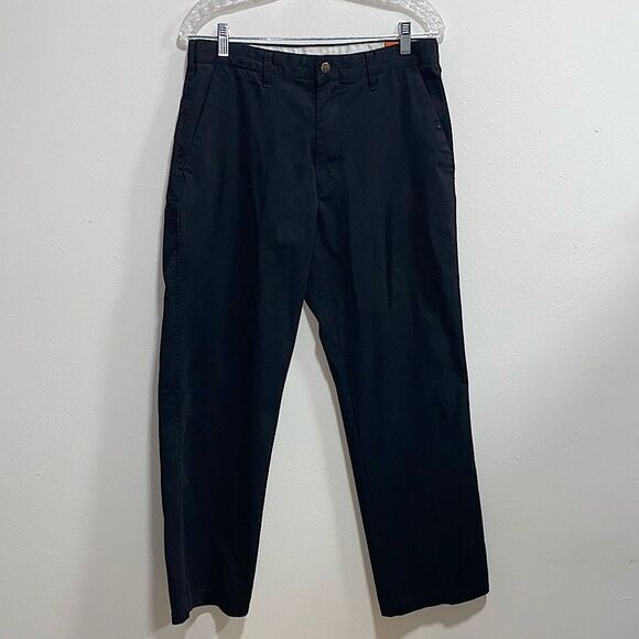 Volcom Weirder Pant Black Slim Tapered Chino 32 Skate Casual Y2K‎ Logo - Picture 3 of 16